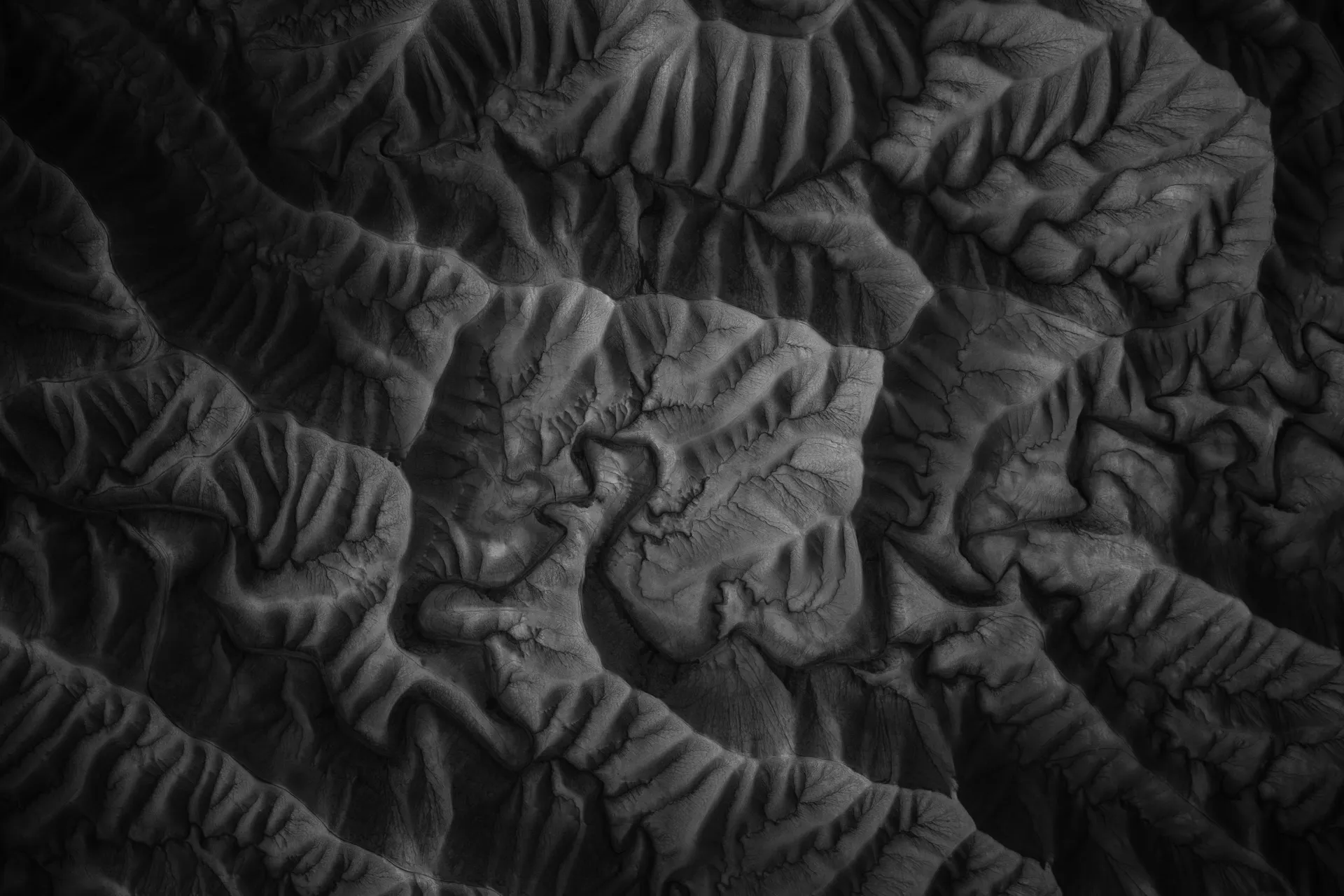 Badlands, Silver — fine art landscape photography print by Paul Anderson, Factory Butte, Utah