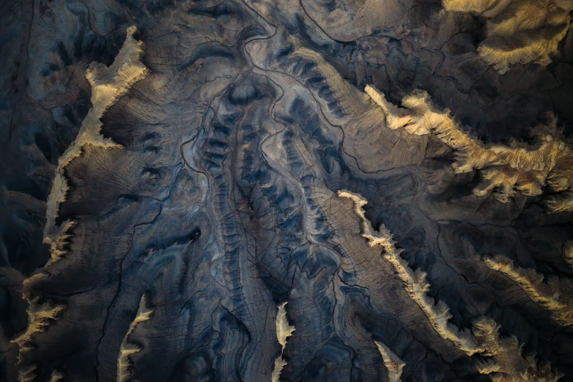 Desert Veins — fine art landscape photography print by Paul Anderson, Factory Butte, Utah