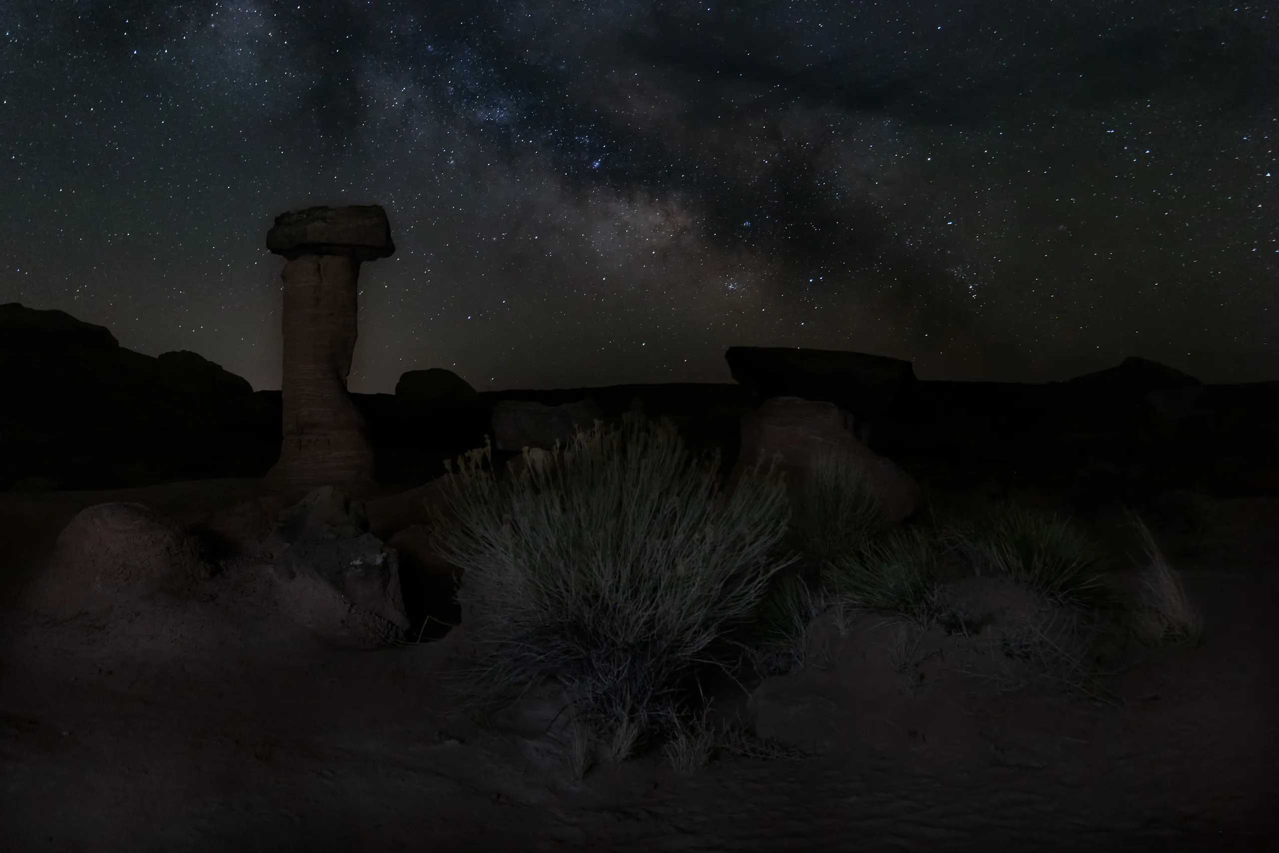 Desert Night Sky — fine art landscape photography print by Paul Anderson, Alabama Hills, California