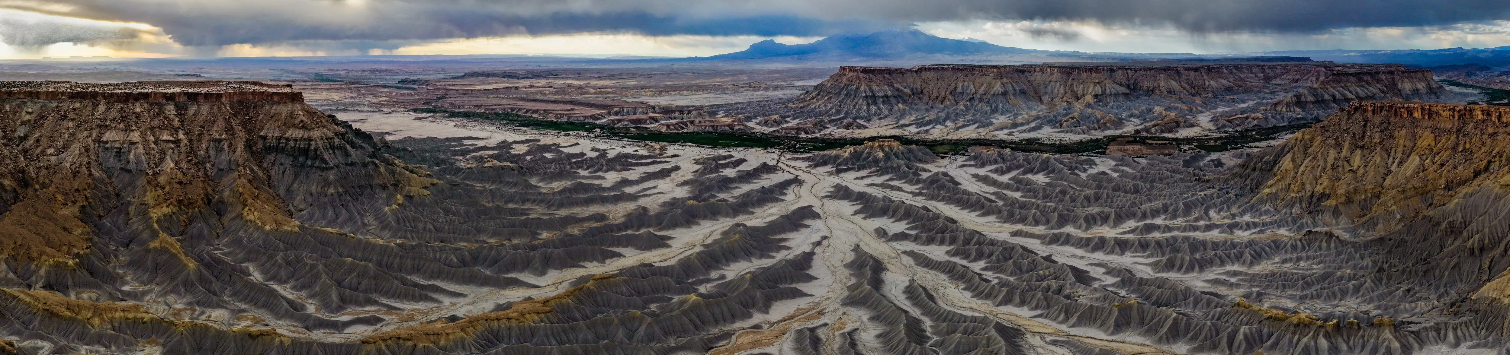 Aerial Badlands — fine art landscape photography print by Paul Anderson, Factory Butte, Utah