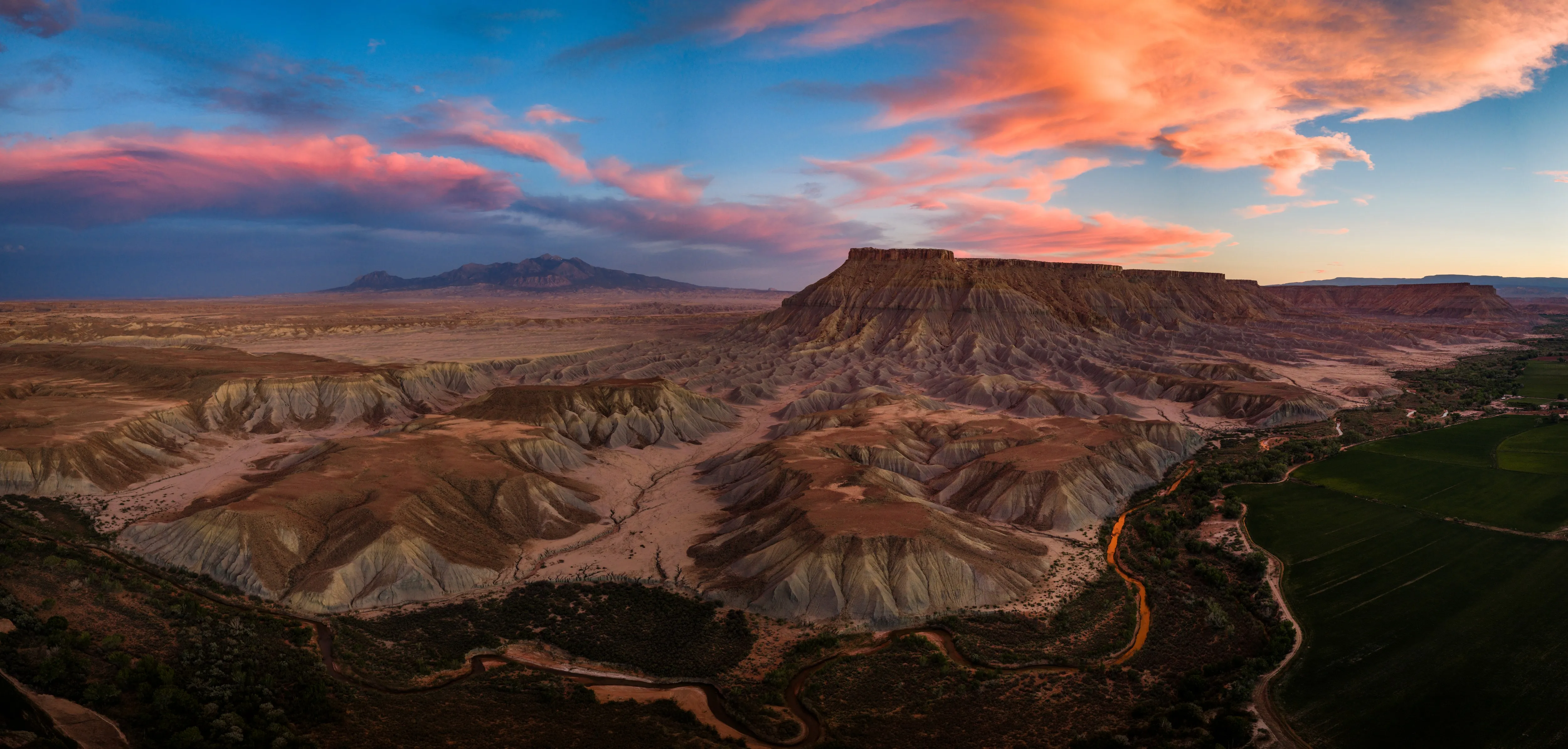 Last Light Over the Badlands — fine art landscape photography print by Paul Anderson, Factory Butte, Utah